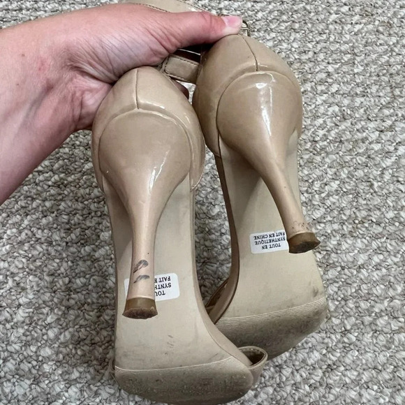 Madden Girl  Darrlin Nude strappy heels size 8.5 - Picture 6 of 10